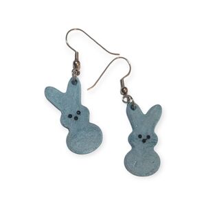 Blue Bunny Earrings